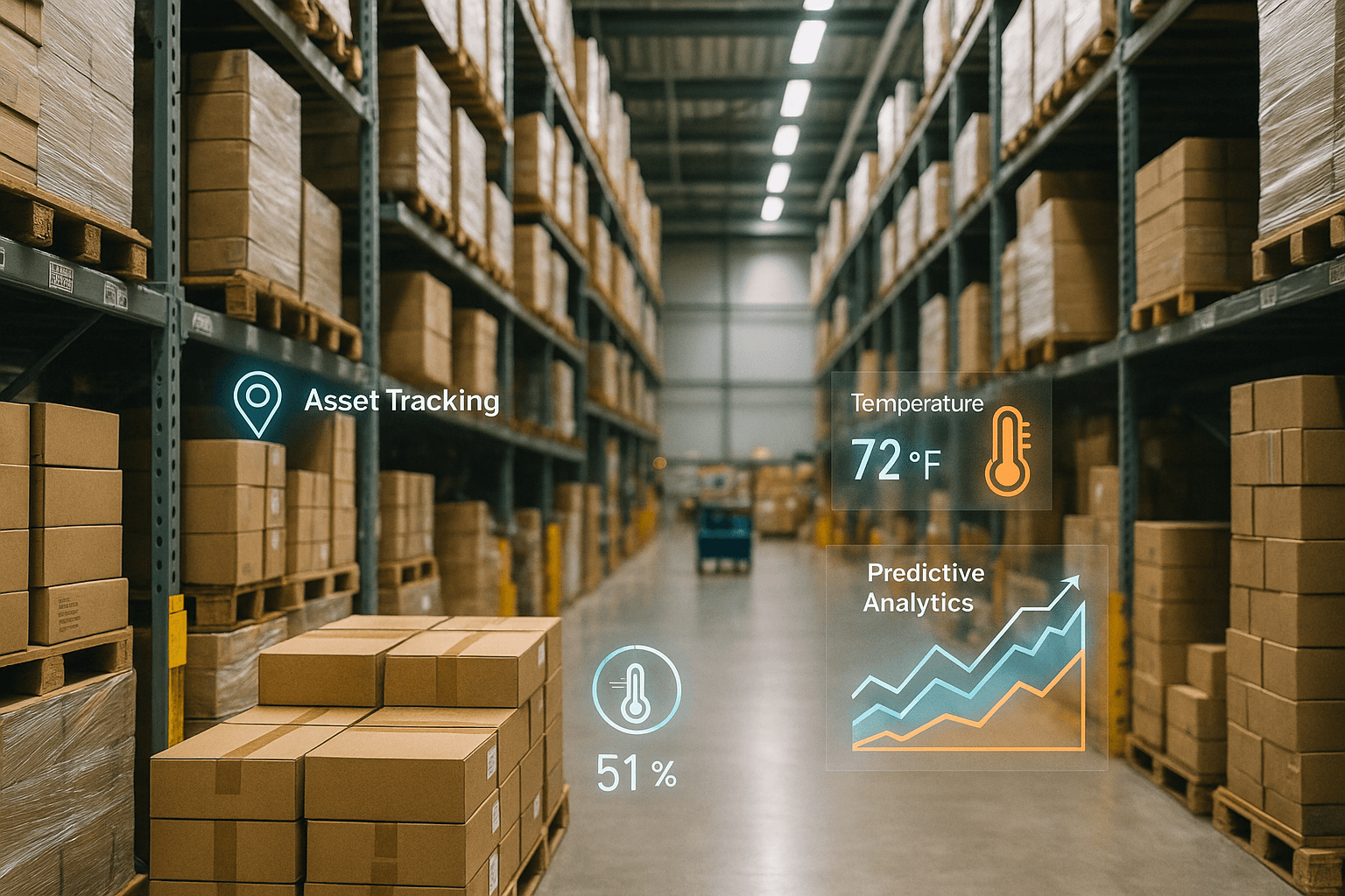 Smart warehouse with IoT tracking system